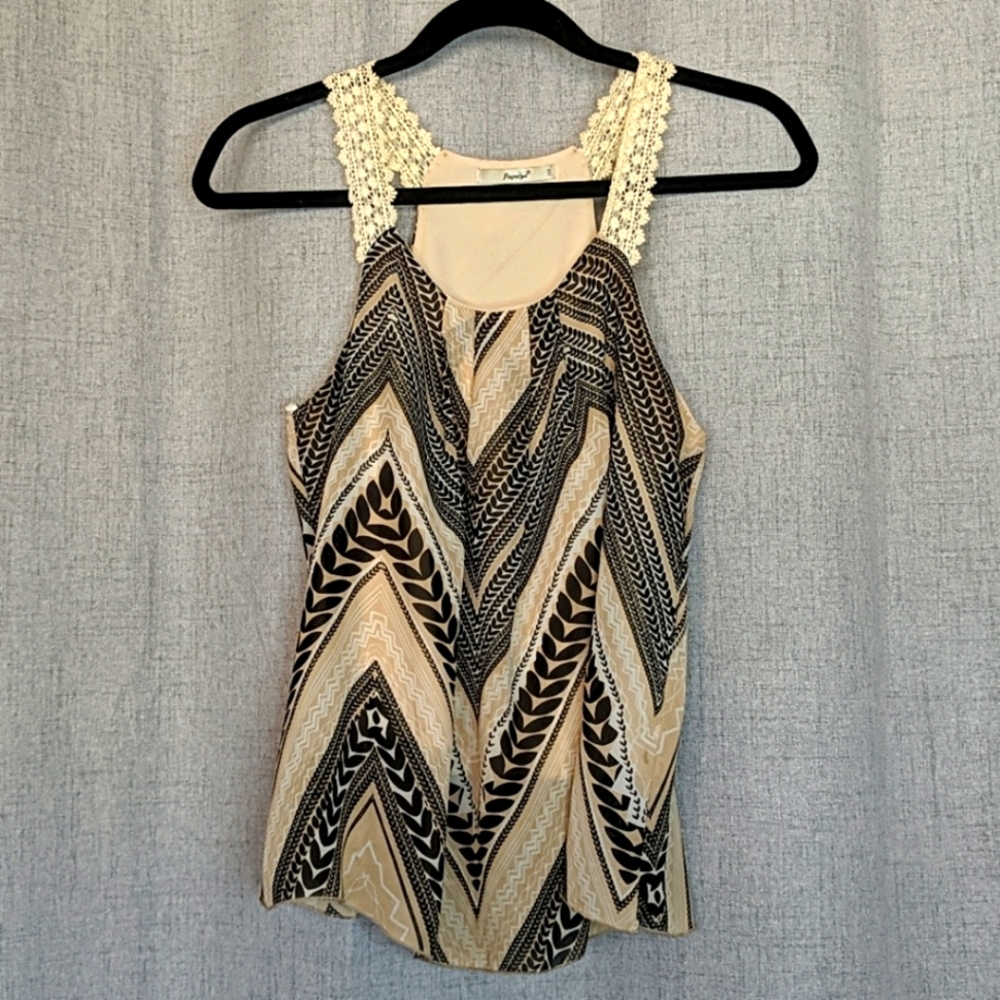 Tank Top Print Blouse Like NEW